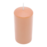 CLASSIC Stumpenkerze Peach, 120/60 mm, WENZEL, Brenndauer 45h, selbstverlöschend