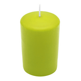 CLASSIC Stumpenkerze Limone, 100/70 mm, WENZEL, Brenndauer 44h, selbstverlöschend