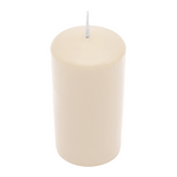 CLASSIC Stumpenkerze Creme, 130/70 mm, WENZEL, Brenndauer 61h, selbstverlöschend