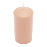 CLASSIC Stumpenkerze Peach, 130/70 mm, WENZEL, Brenndauer 61h, selbstverlöschend