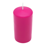CLASSIC Stumpenkerze Fuchsia, 130/70 mm, WENZEL, Brenndauer 61h, selbstverlöschend