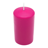 CLASSIC Stumpenkerze Fuchsia, 120/80 mm, WENZEL, Brenndauer 69h, selbstverlöschend
