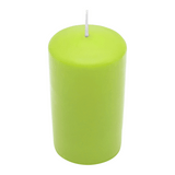 CLASSIC Stumpenkerze Limone, 120/80 mm, WENZEL, Brenndauer 69h, selbstverlöschend
