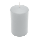 WENZEL CLASSIC Stumpenkerze 150 x 80 mm in Silbergrau