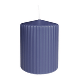 WENZEL Rillenkerze Polarblau, 90/70 mm, 30h, 4 St.