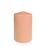 WENZEL Rillenkerze Peach, 130/70 mm, 61h, 4 St.