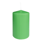 WENZEL Rillenkerze Softgrün, 130/70 mm, 61h, 4 St.