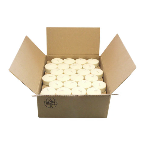 100% ÖKO-Maxi-Teelichter aus regionaler Bio-Masse, BIOKEMA, Ø58 mm, Brenndauer ca. 12h, ohne Aluminiumhülle, 75 Stück pro Verpackung - luterne.shop