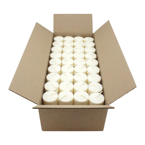 100% ÖKO-Nachfüll-Teelicht aus regionaler Bio-Masse, BIOKEMA, 48/40 mm, Brenndauer ca. 12h, ohne Aluminiumhülle, 72 Stück pro Verpackung - luterne.shop