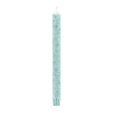 4 Stabkerzen aus Stearin in Eisblau, 250 x 22 mm, KERZENFARM HAHN, durchgefärbt, Brenndauer 10h