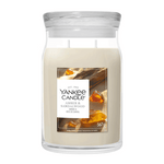 Duftkerze im Glas Amber & Sandalwood, 567 g, YANKEE CANDLE, Brenndauer bis 80h