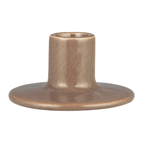 Kerzenhalter für Stabkerzen mit Ø22 mm, Braun, H46/Ø90 mm, Ib Laursen - luterne.shop