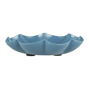 Kerzenhalter für Stumpenkerzen bis zu Ø70 mm, Blume Cornflower, Metall, H27/Ø135 mm, Ib Laursen