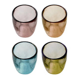Kerzenhalter aus Glas für Stabkerzen mit Ø22 mm, Bunt, H75/Ø70 mm, Ib Laursen, 4 Stück pro Verpackung - luterne.shop