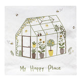 Papierservietten „Treibhaus“, 33x33 cm, dekorativ, Ib Laursen, 20 Stück - luterne.shop