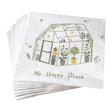 Papierservietten „Treibhaus“, 33x33 cm, dekorativ, Ib Laursen, 20 Stück - luterne.shop
