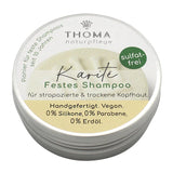 Karité-Shampoo – vegan, THOMA Naturseifen-Manufaktur, für empfindliche Kopfhaut, 55 g, Aludose, Haarpflege - luterne.shop