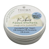 Kokos-Shampoo – vegan, THOMA Naturseifen-Manufaktur, ohne Duft für Allergiker, 55 g, handgefertigt, Aludose, Haarpflege - luterne.shop