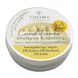 Fester Conditioner – vegan, THOMA Naturseifen-Manufaktur, 2 in 1 Pflege, 55 g, Aludose, Haarpflege - luterne.shop