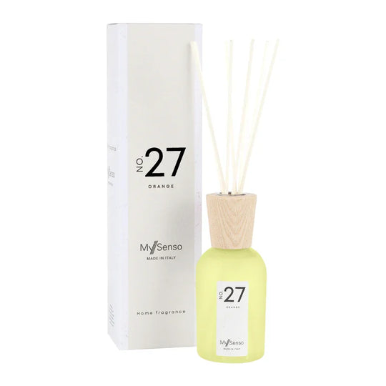 Diffusor Premium N°27 Orange 240 ml, My Senso, 100% natürlich, inkl. 8 Duftstäbchen