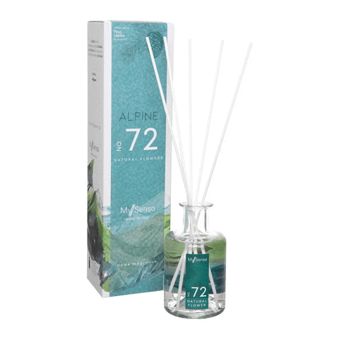Alpine Diffuser 200 ml N°72 Natural Flowers, My Senso, 100% natürlich, Raumduft, inkl. 5 Faserstäbchen, Duftstäbchen - luterne.shop