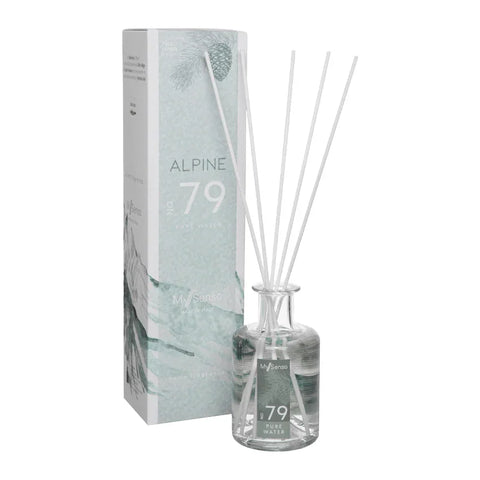 Alpine Diffuser 200 ml N°79 Pure Water, My Senso, 100% natürlich, Raumduft, inkl. 5 Faserstäbchen, Duftstäbchen - luterne.shop