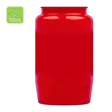 Kompositionsöllicht Nr. 3, Rot, BOLSIUS, 30% Ölgehalt, 94/57 mm, Brenndauer ca. 45h, Karton mit 20 Stück, Grabkerzen - luterne.shop