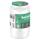 Kompositionsöllicht Nr. 3, Weiß, BOLSIUS, 30% Ölgehalt, 94/57 mm, Brenndauer ca. 45h, Karton mit 20 Stück, Grabkerzen - luterne.shop
