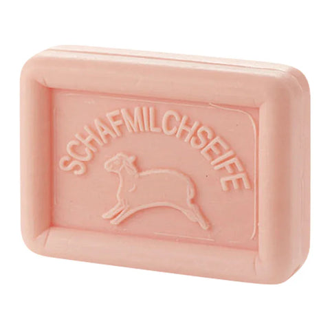 Ovis Schafmilchseife Rose, 100% Bio, für die tägliche Dusche, eckig, 100 g - luterne.shop