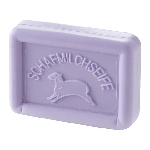 Ovis Schafmilchseife Lavendel, 100% Bio, für die tägliche Dusche, eckig, 100 g - luterne.shop