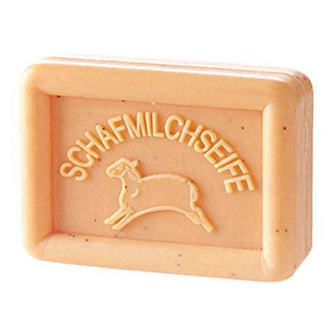 Ovis Schafmilchseife Aprikose, 100% Bio, für die tägliche Dusche, eckig, 100 g - luterne.shop