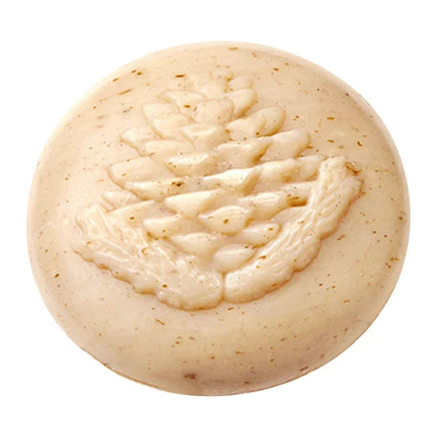 Ovis Schafmilchseife Zirbe Natur, 100% Bio, für die tägliche Dusche, rund, 110 g - luterne.shop