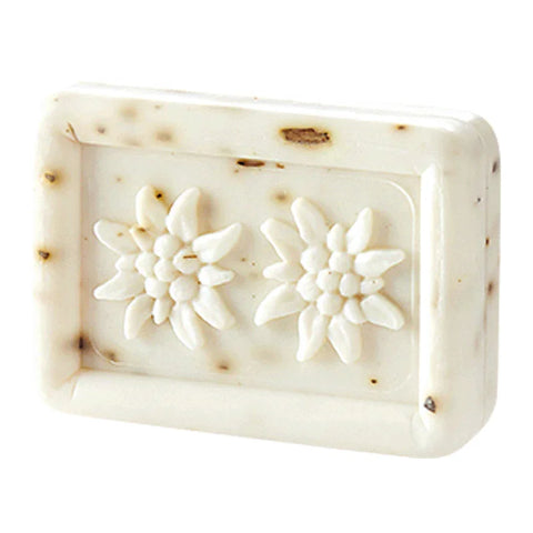 Ovis Schafmilchseife Edelweiß, 100% Bio, für die tägliche Dusche, eckig, 100 g - luterne.shop