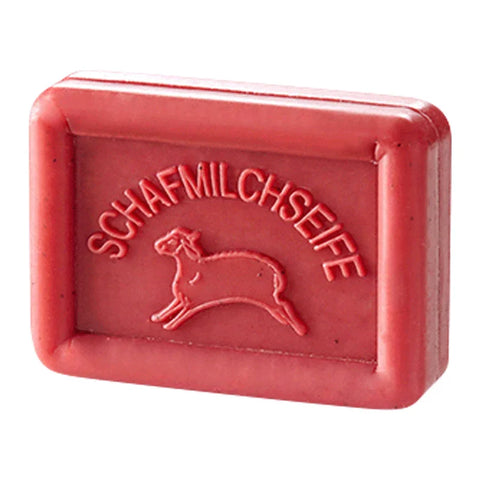 Ovis Schafmilchseife Granatapfel, 100% Bio, für die tägliche Dusche, eckig, 100 g - luterne.shop