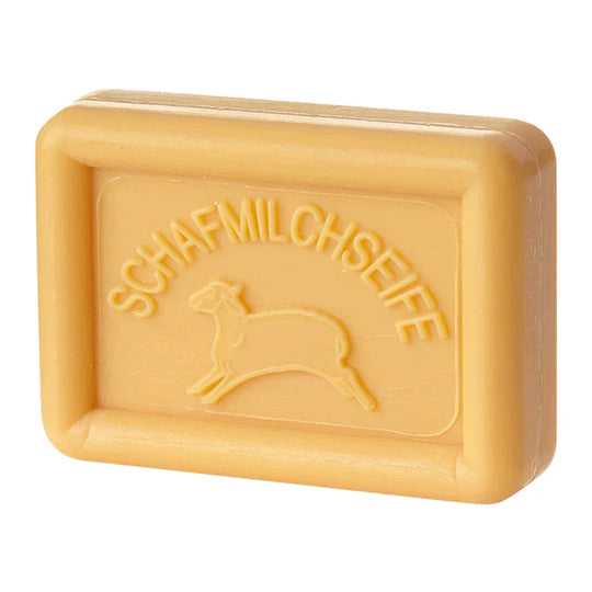 Ovis Schafmilchseife Kurkuma-Honig, 100% Bio, für die tägliche Dusche, eckig, 100 g