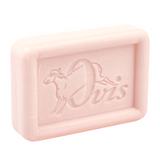Ovis Schafmilchseife Rose, 100% Bio, für die tägliche Dusche, eckig, 100 g, verpackt