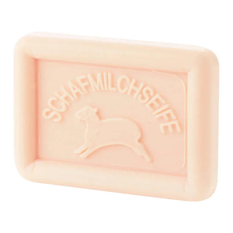 Ovis Schafmilchseife Rose, palmölfrei, 100% Bio, für die tägliche Dusche, eckig, 75 g - luterne.shop