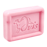 Ovis Schafmilchseife Himbeer-Spritz, 100% Bio, für die tägliche Dusche, eckig, 100 g, verpackt