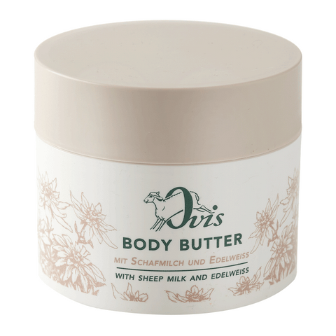 Body Butter Edelweiß, Ovis Schafmilchseife, 100% natürlich, mit Bio-Schafmilch & Edelweiß, 200 ml