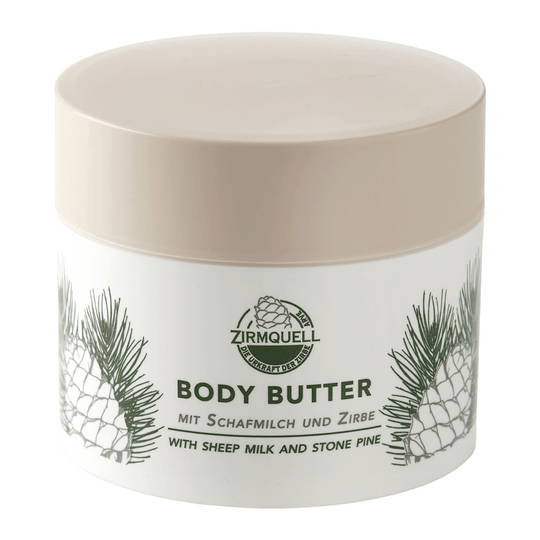 Body Butter Zirbe, Ovis Schafmilchseife, 100% natürlich, mit Bio-Schafmilch & Zirbe, 200 ml