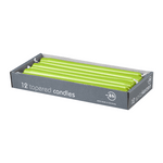 CLASSIC Spitzkerzen Limone, 250/23 mm, WENZEL, Brenndauer 8h, 12 St.