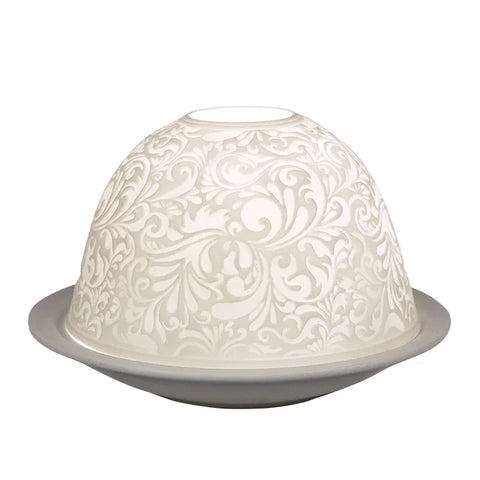 Dome-Light Ornamente, Porzellan-Windlicht, KERZENFARM HAHN