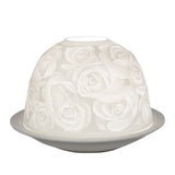 Dome-Light Rosen, Porzellan-Windlicht, KERZENFARM HAHN