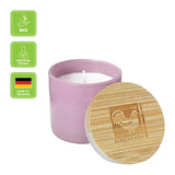 Duftkerze im Glas, Sommer, 100% pflanzliches Rapswachs, KERZENFARM HAHN, mit reinen ätherischen Ölen, Brenndauer ca. 17h - luterne.shop
