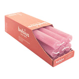 Stabkerzen Rustik, 23/270 mm, Eschen-Rose, BOLSIUS, Brenndauer ca. 13h, 9 Stück pro Verpackung - luterne.shop