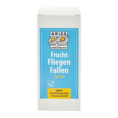 Fruchtfliegenfallen 2er Set, ARIES Umweltprodukte, 100% natürlich, effektiv & insektizidfrei, Küche & Haushalt - luterne.shop