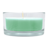 Glasschale Outdoor mit Dochtkerze, Outdoor-Kerze, Light Green, WENZEL, 150/80 mm, Brenndauer ca. 20h