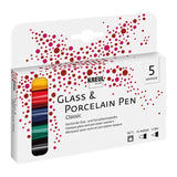 KREUL Glass & Porcelain Pen Classic 5er Set