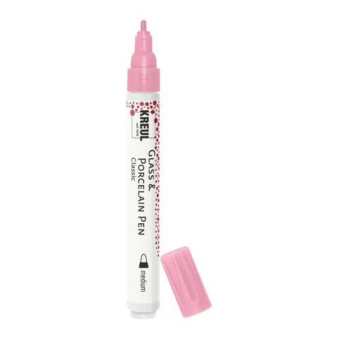KREUL Porzellanstift medium, Rosa - für kreative Designs