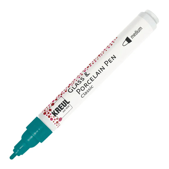 KREUL Glass & Porcelain Pen Classic medium, Türkis, 2-4 mm
